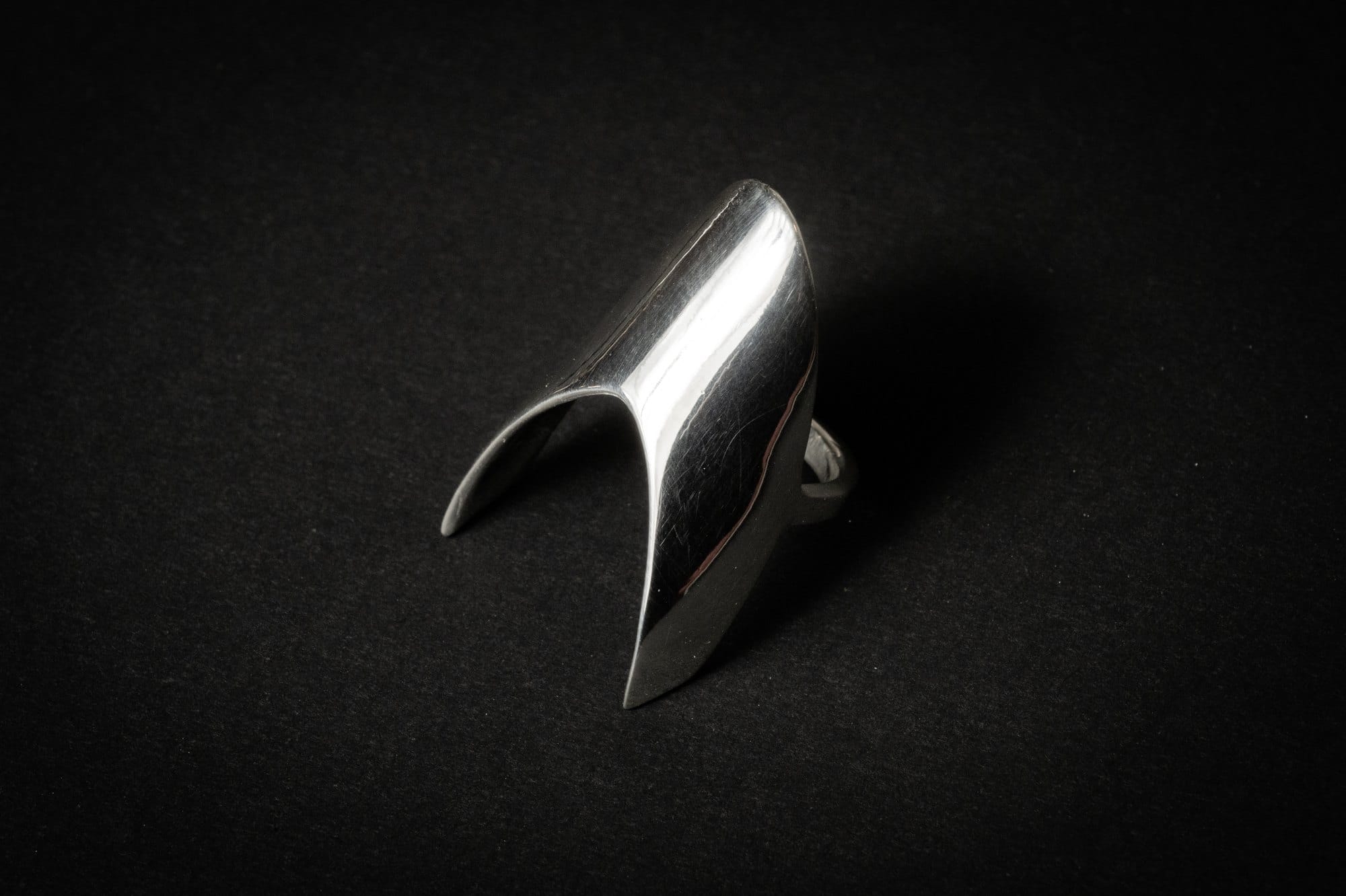 Bague griffe en argent