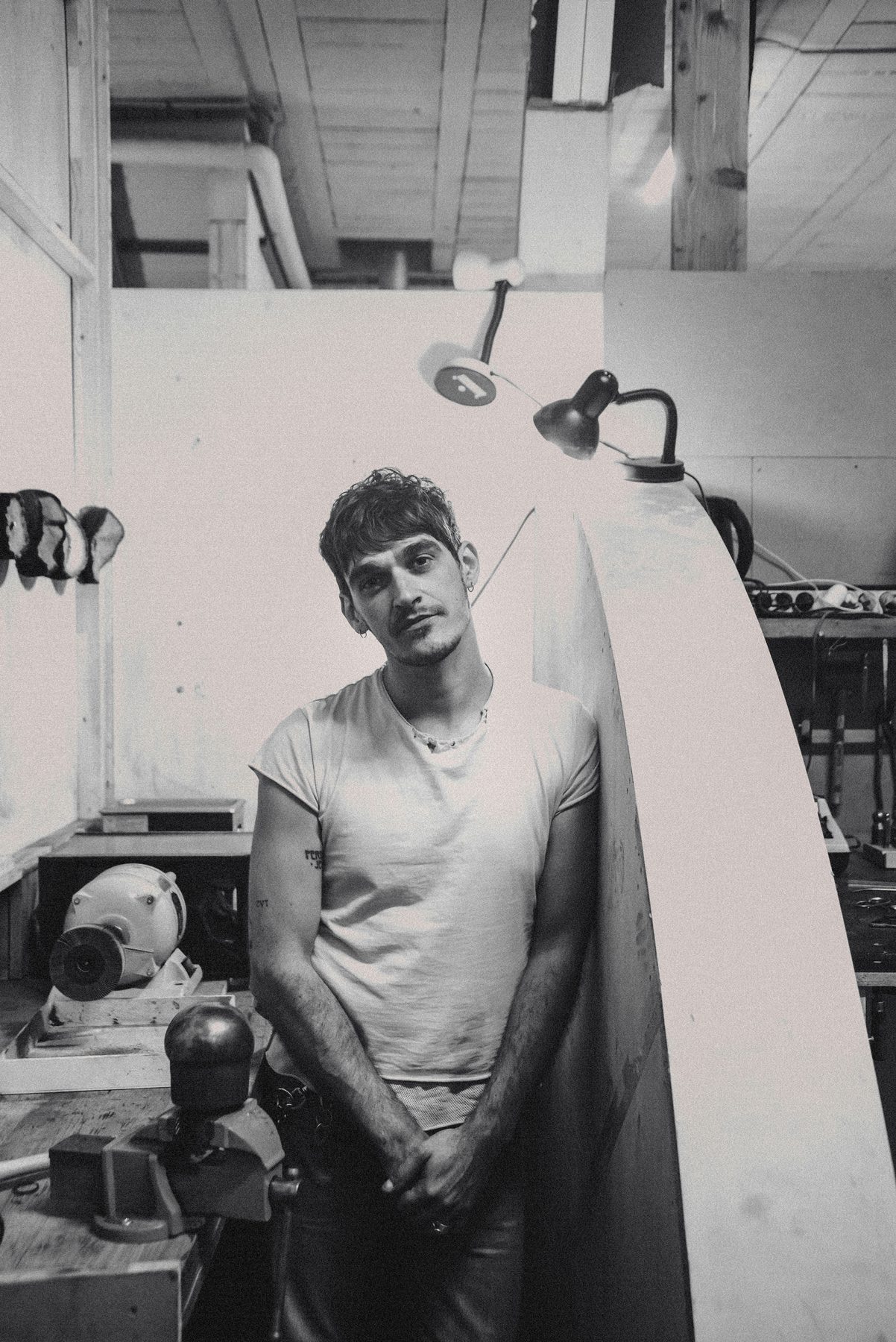Edouard dans son atelier parisien